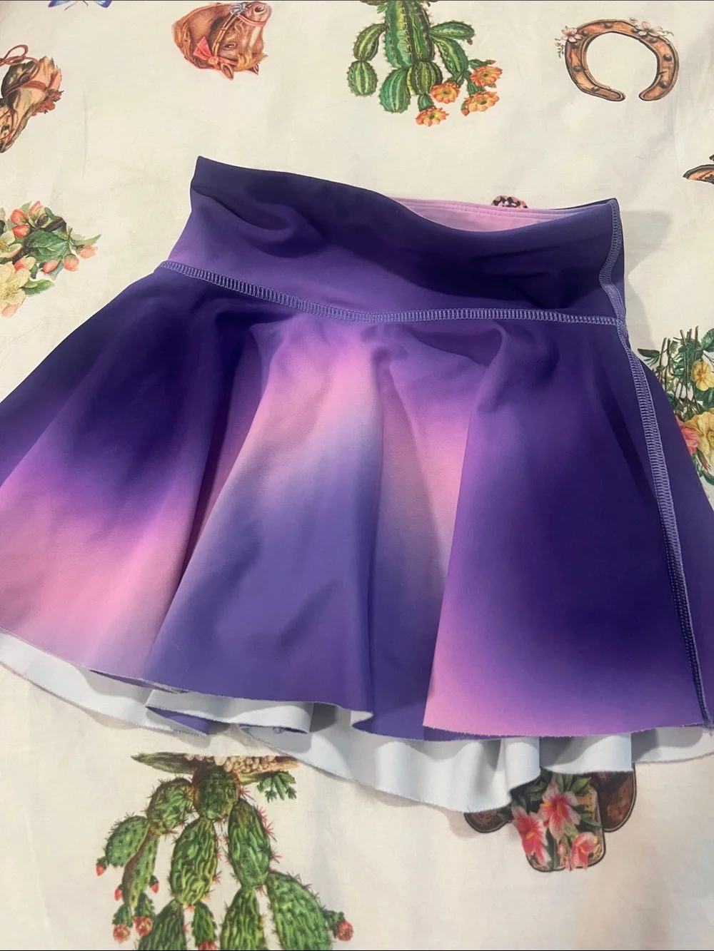 Old Navy Active Purple Ombre Circle Skater Skort